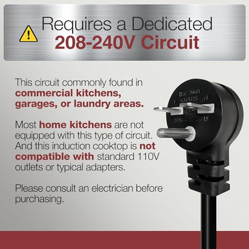 Portable Induction Cooktop 208 (FlameCold Series 3200W 208-240V)
