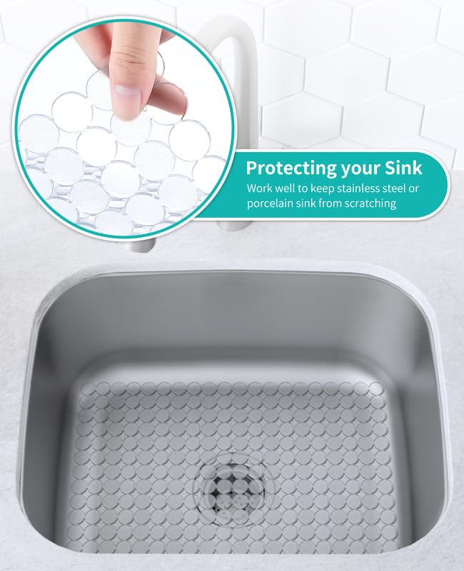 2 Pack Kitchen Sink Mat (Clear)