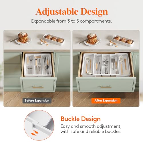 Utensil Organizer for Kitchen Drawers