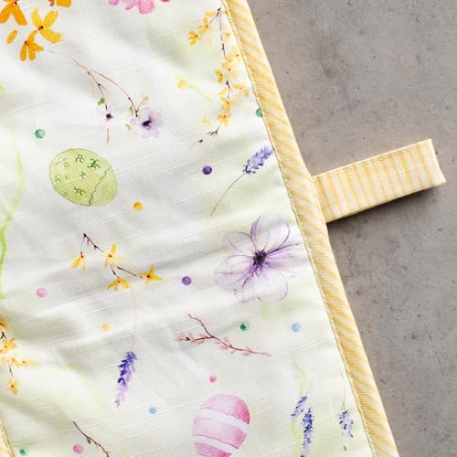 Double Oven Mitts 100% Cotton Double Oven Glove (095 - Easter Zest / 7" x 35" (Double Oven Mitt))