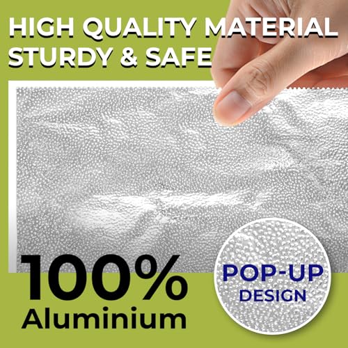 500 Pre Cut Aluminum Foil Sheets (9" x 10.75")