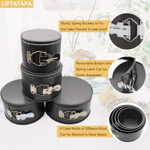 4Pcs Springform Pan (4 Count)