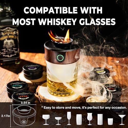 Electric Whiskey Smoker Kit with Torch (Premium Whisky Smoker Kit (Best Gift Choice))