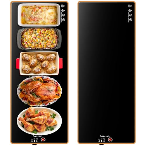 Warming Trays for Buffets Party (Black / Extra Long-47"x12")