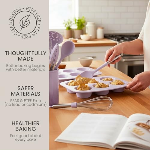 8 Piece Stackable Bakeware Set (Lavender)