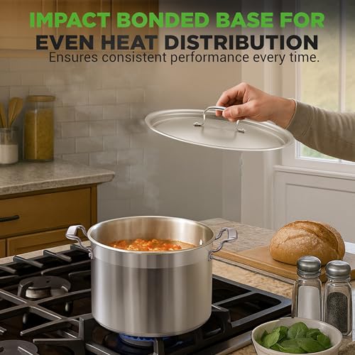 8 Qt Heavy Duty Stockpot with Stainless Steel Lid