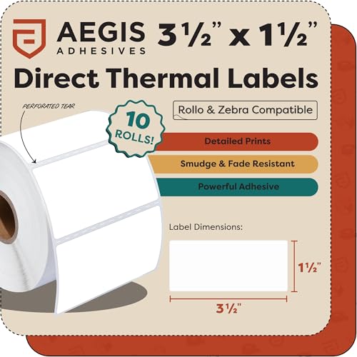 3.5" X 1.5" Direct Thermal Labels (3.5" X 1.5")