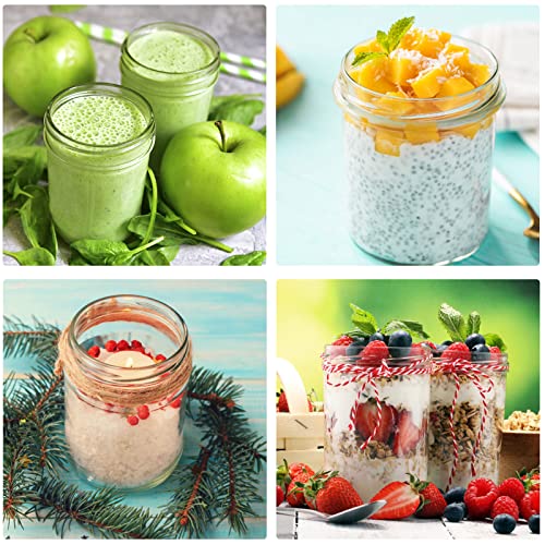 Mason Jars 15 PACK 8 OZ Canning Jars Jelly Jars With Regular Lids