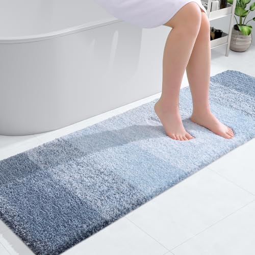 Bathroom Runner Rug 59x17 (59" X 17" / Blue)