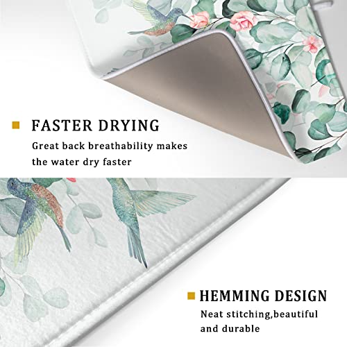 Sage Green Dish Drying Mat (DrymatLEucalyptus / 24" x 18")