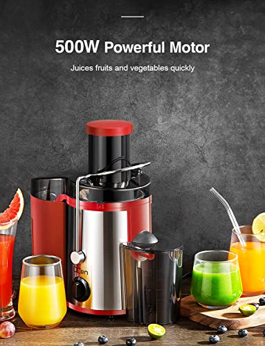 Juicer Machine 500W Centrifugal Juicer with Extra Wide Feed Chute