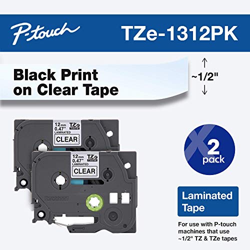Tape Retail Packaging (Black on Clear / 12mm (0.47”) / Pack of 2)