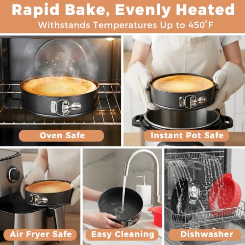 Springform Pan 9 Inch Spring Form Pan for Cheesecake with Protector (9")