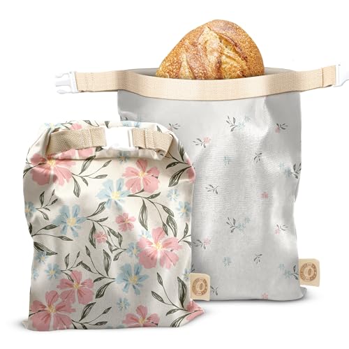 Reusable Bread Bag Set for Home Bakers (Hibiscus)