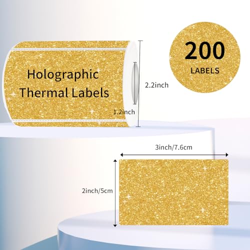3x2 Inch Holographic Thermal Labels