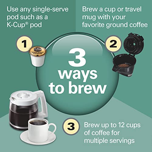 FlexBrew Trio 2 (White, Fast Brewing, Removable Reservoir)