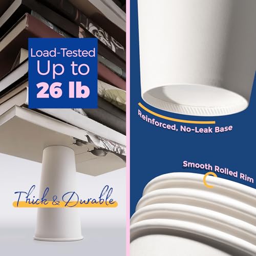 24 oz 50 Pack To Go Coffee Cups with Lids and Sleeves (24 oz)