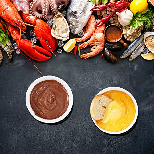 4Pcs Fondue Pot Set for Chocolate Butter Cheese (Round)