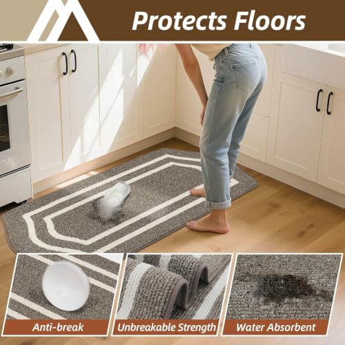 Long Kitchen Floor Mats and Rugs Non Slip Washable