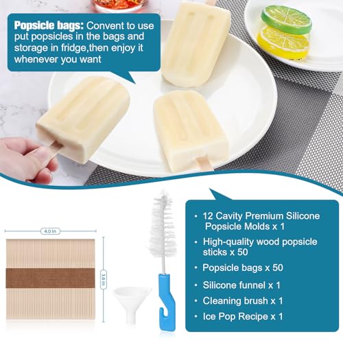 Silicone Popsicles Molds (Azure)