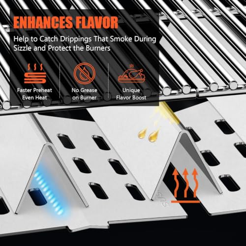 SUS304 Grill Parts for Weber Genesis 300 Series Grills (H1 17.5" 304)