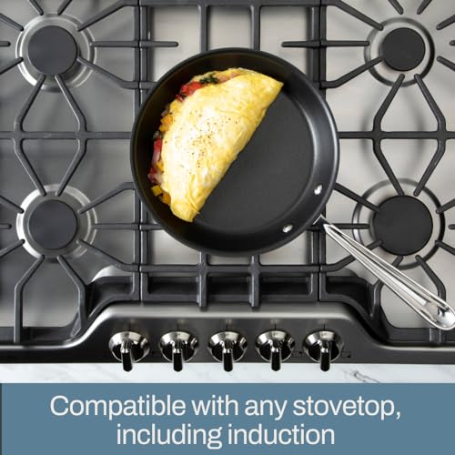 D3 3 Ply Stainless Steel Non Stick Cookware Set 10 Piece (Silver / 10-Piece)
