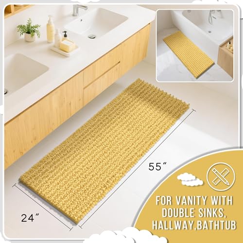 Bathroom Runner Rug 55x24 Inch