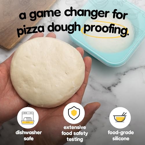 PLUS Large 1000ml Pizza Dough Proofing Boxes for DIY Artisan Pizza (5Green Plus)