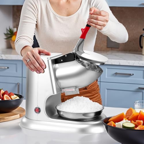 Ice Crusher Machine (Silver / 220LBS/H-Heightened)