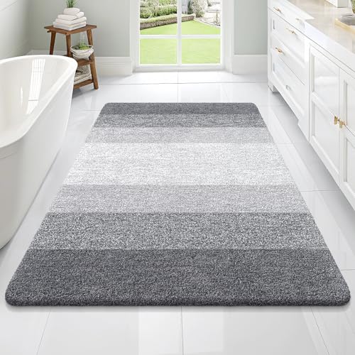 Large Bathroom Rugs Mat 70x46 (70" X 46" / Grey)