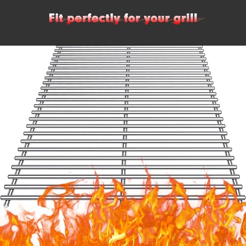 BBQ Grill Grates Replacement for Cuisinart Gas Grill CGG (Silver 7MM)