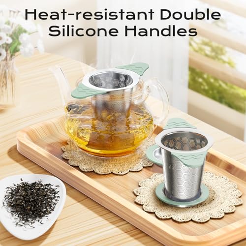 Tea Infuser for Loose Leaf Tea (4 Pack - Colorful)