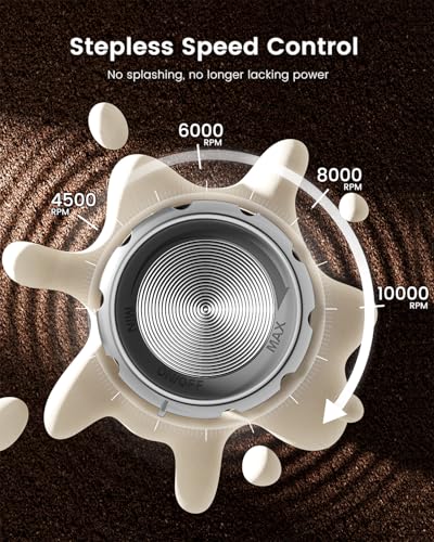 LunaFro Max Rechargeable Milk Frother (Metallic Blue)