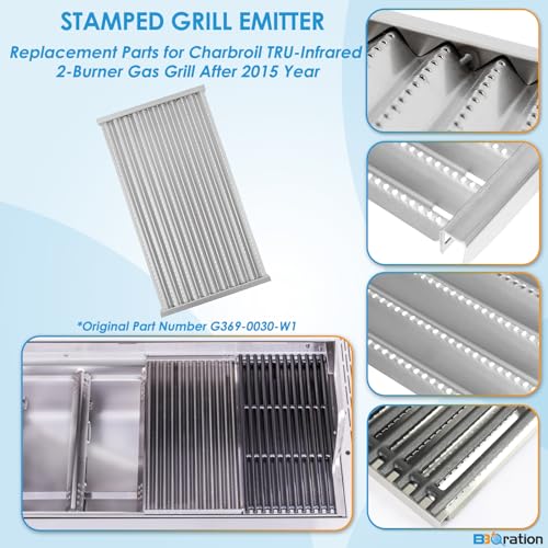 17" Grill Emitter and Cooking Grate for Charbroil TRU Infrared 463642316 463644220 463632320 463675016 463644220 G362 (17" x 17 1/2")
