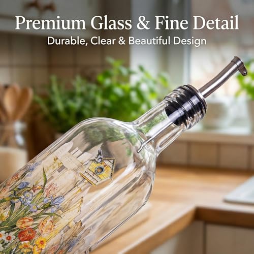 17oz Glass Olive Oil & Vinegar Dispenser Set