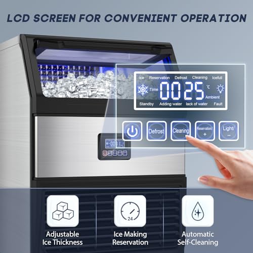 Commercial Ice Maker Machine 250LBS (Stainless Steel)