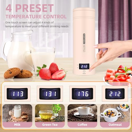 Portable Electric Kettle Travel (Pink)