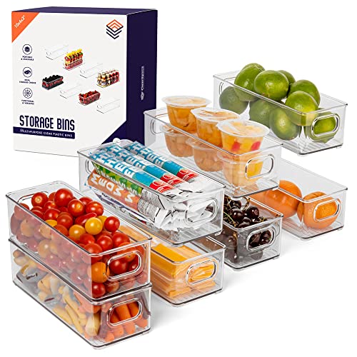 Plastic Pantry Organization and Food Storage Bin (8 Pack)