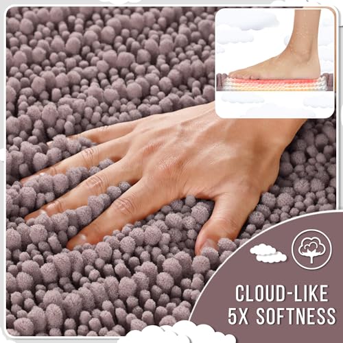 Large Bathroom Rugs Non Slip Washable 36x24 Inch