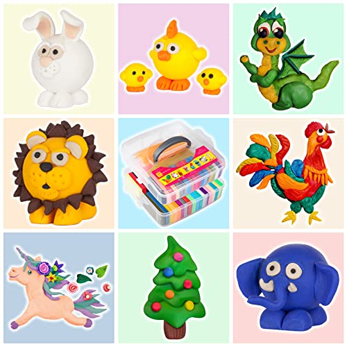50 Colors Oven Bake Polymer Clay Kit
