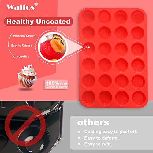 Mini Silicone Muffin Pan (1 Pc: 24 Cups, Mini)