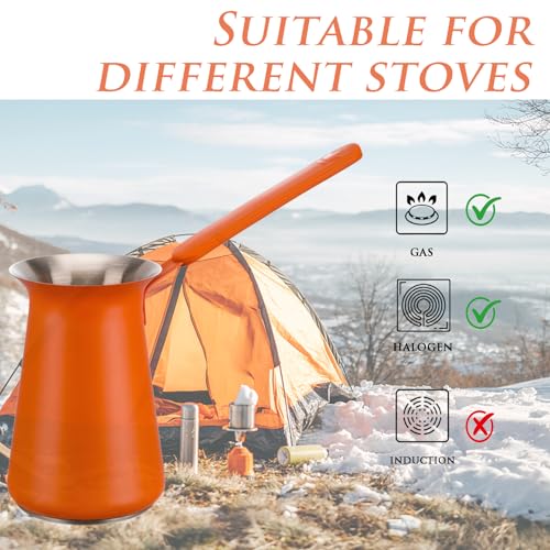 Turkish Coffee Pot (Orange)