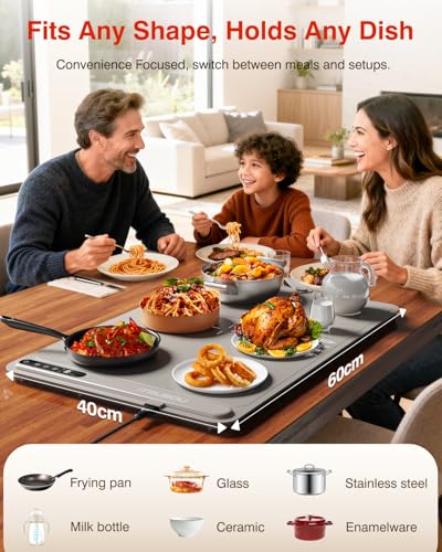 Warming Mat for Food (Light Grey / Large)