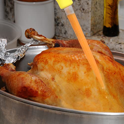 7 Pcs Heat resistant Turkey Baster Cooking Set Includes 4pcs Large Turkey Basters for Cooking