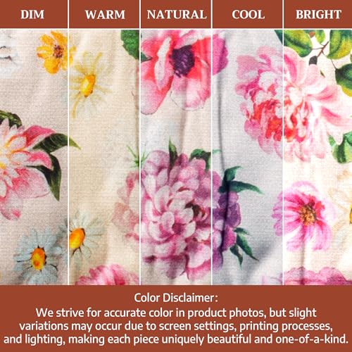 Double Oven Mitts 100% Cotton Double Oven Glove (071 - Pivoine / 7" x 35" (Double Oven Mitt))