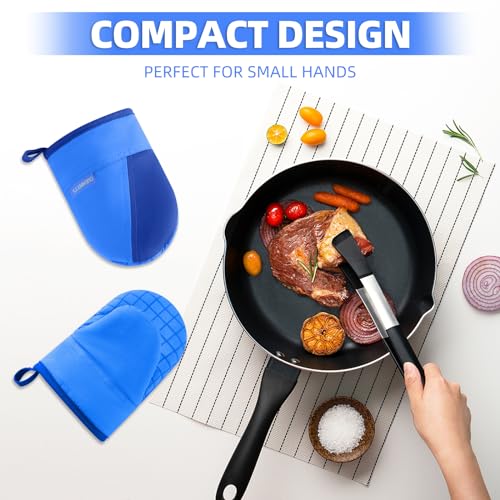 Mini Oven Mitts (Dark Blue)