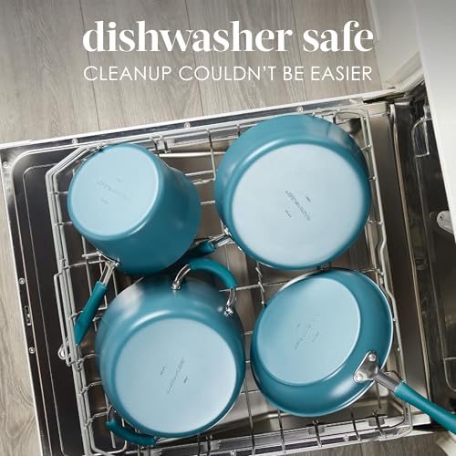 Cucina Ceramic Nonstick Saute Pan with Lid (Saute Pan (10") / Marine Blue)