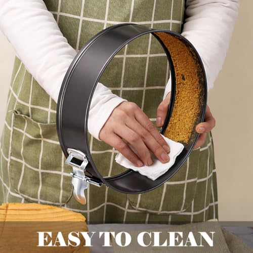 10 Inch Springform Pan with 50 Pcs Parchment Paper Cheesecake Baking Mold