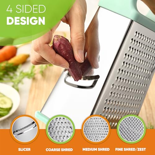 Stainless Steel XL Cheese Grater for Kitchen