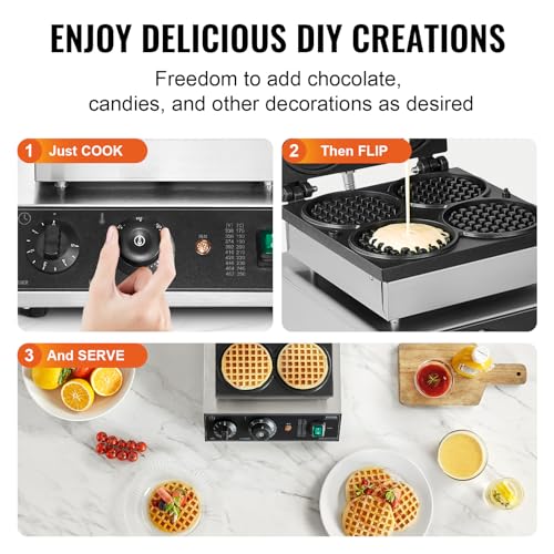 Commercial Waffle Maker (4*1Pcs)